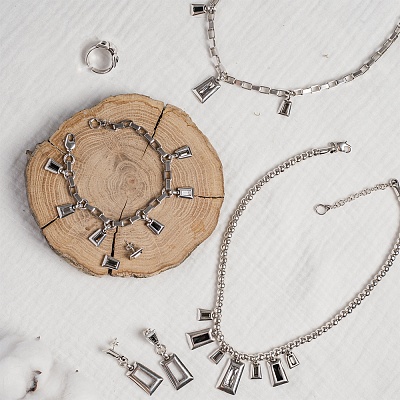 Колье DIVINITY COLOR HUMO  Ciclon  B231813-45 BW/S 