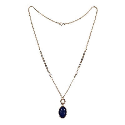 Колье NATURAL LAPIS LN5152 BL/G 