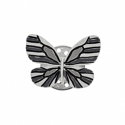 Брошь Бабочка XZ1386.2 BW/S 