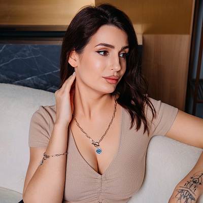 Колье BBL  Fiore Luna  B2009SW-N01.23 BL/S 