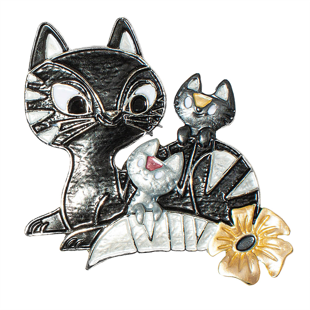 Shadore Брошь Семейка Арт.: XZ1453.2 BW/S