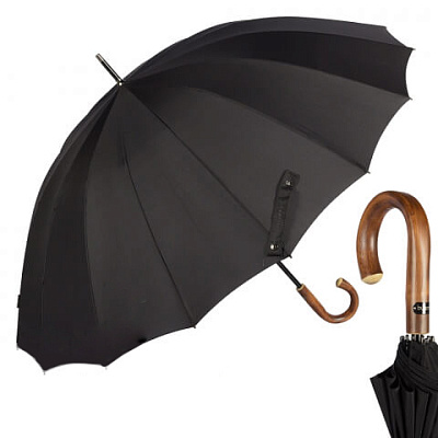 Зонт-трость Bugatti 71763001-LM Gigante Black  Bugatti  product-2022 