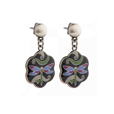 Серьги Стрекоза A77592 BW 