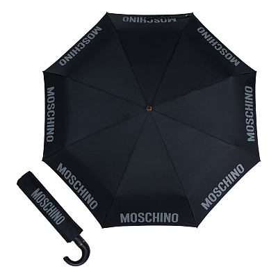 Зонт складной Moschino 8064-ToplessA Logo Black product-3408 