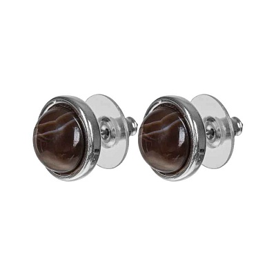 Пусеты COFFE AGATE LE1107 BR/S 