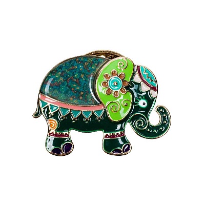 Брошь Слон XZ2293.16 G/G 