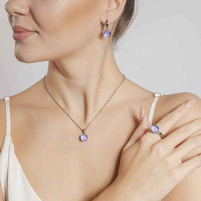 Серьги Firenze medium orchid Qudo 300336 V/S  Qudo  300336 V/S 