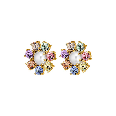 Серьги AUBRA SG PASTEL MULTI / WHITE PEARL 460082 