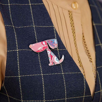 Брошь Собака  Shadore  XZ2291.7 R/S 