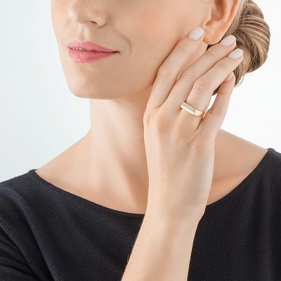 Кольцо Pink-Gold  Coeur de Lion  0133/40-0416 56 