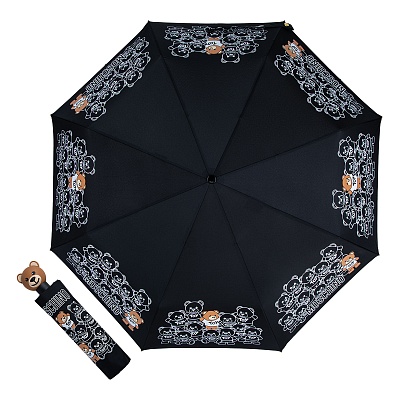Зонт складной Moschino 8422-OCA Bear Crowd Black  Moschino  product-3402 