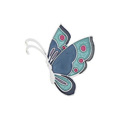 Брошь Бабочка XZ0178.22 BL/S 