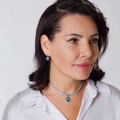 Серьги Ocean Delite  Fiore Luna  A1911.21 BL/S 