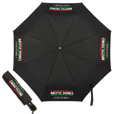 Зонт складной Moschino 8015-OCA Tricolore Black  Moschino  product-2228 