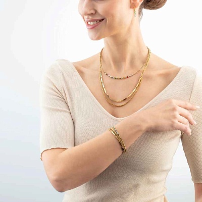 Колье Multicolour Gold  Coeur de Lion  4359/10-1516 