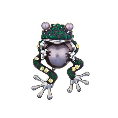 Брошь Лягушка FAN-07346.18 G/S 