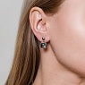 Серьги Куб SHELL Арт.: AE02914-1 BW/S