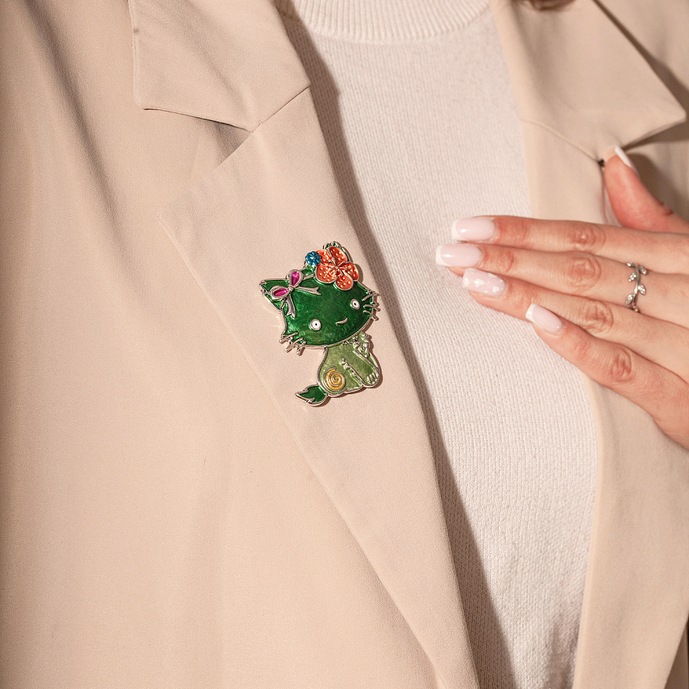 Shadore Брошь KITTY Арт.: XZ1444.16 G/S