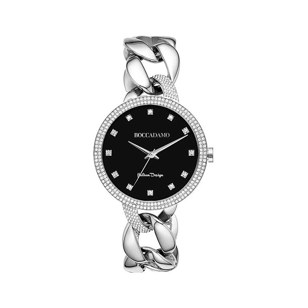Boccadamo Часы LadyB Silver Black Арт.: LB004 BW/S