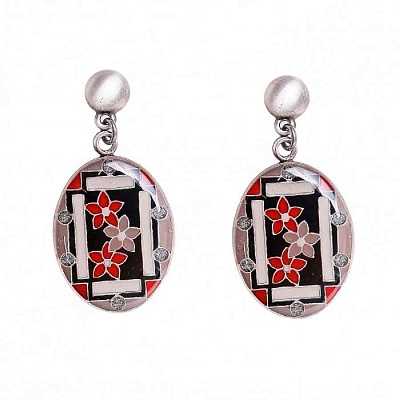 Серьги Незабудки  Clara Bijoux  A75774-4 BW 