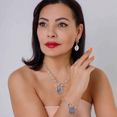 Колье With a coin  Fiore Luna  BL4545 S 