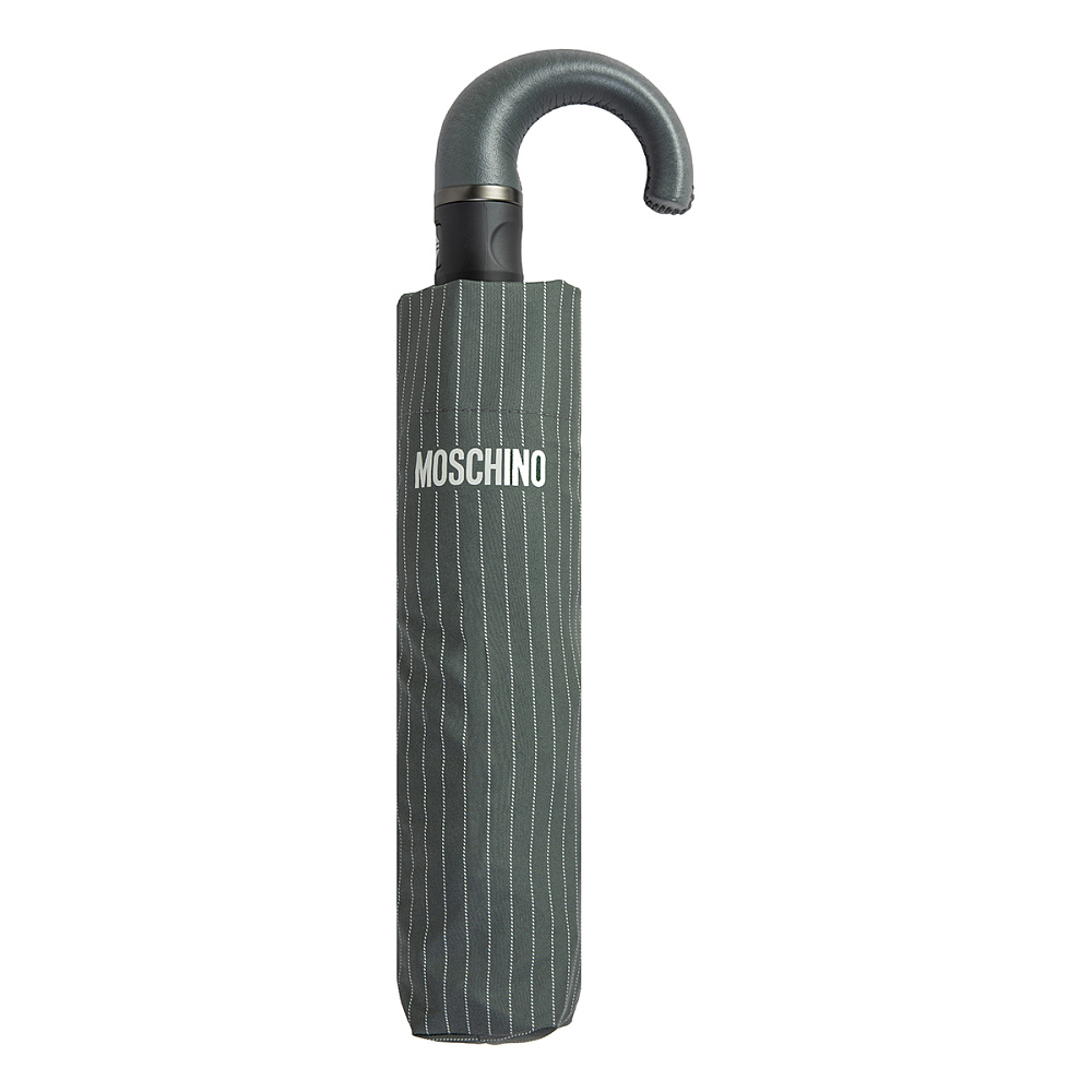Moschino Зонт складной Moschino 8509-ToplessL Pinstripes Grey  product-3447 Арт.: product-3447