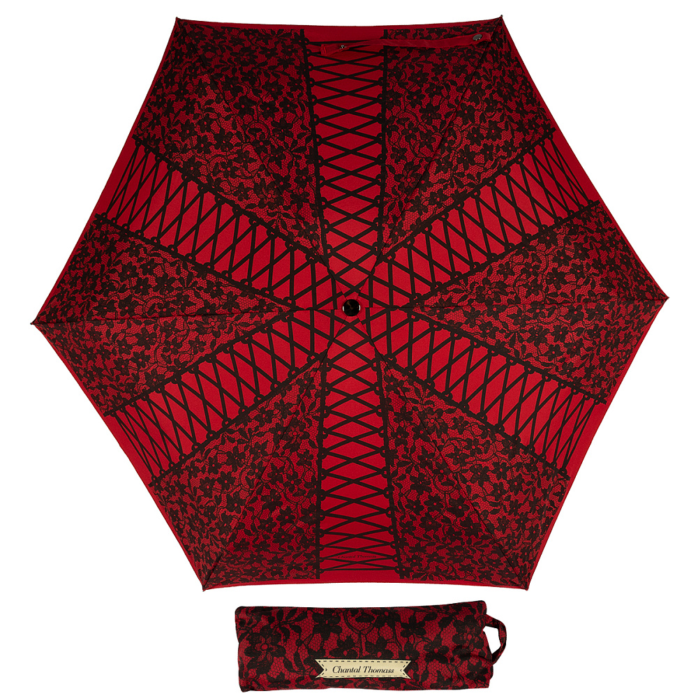 Chantal Thomass Зонт складной Chantal Thomass 421-OC Dentelle Red  product-3025 Арт.: product-3025