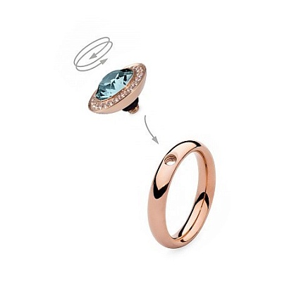 Шарм Tondo Deluxe Aquamarine  Qudo  647209 BL/RG 