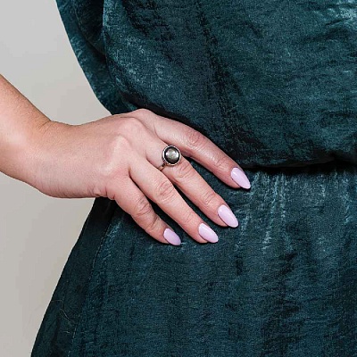 Кольцо Сфера SHELL  Fiore Luna  KR02913-1/8 BW/S 