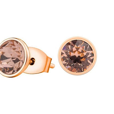 Пусеты Light Peach  Fiore Luna  SWE298 LP RG 