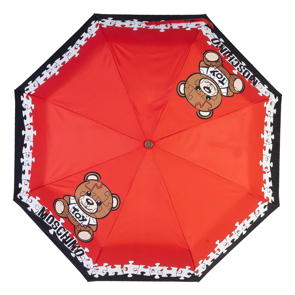 Moschino Зонт складной Puzzle Bear Red Арт.: product-2964