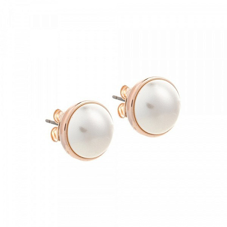 Fiore Luna Пусеты Pearl Арт.: A2005PE-E02.1 BW/RG