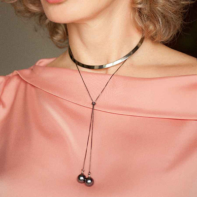Чокер Graphite Pearl Possebon *B0501.3 S  Possebon  *B0501.3 S 