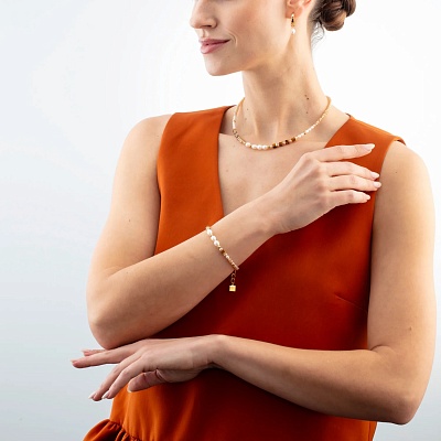 Серьги Brown-Beige  Coeur de Lion  1135/21-1110 