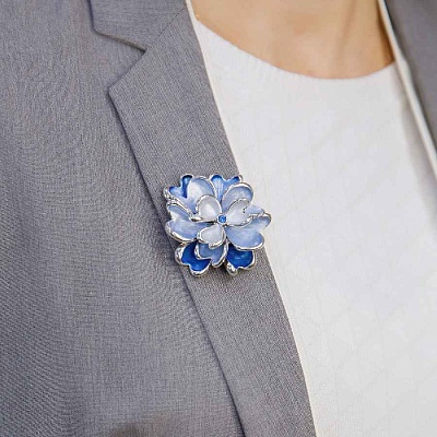 Брошь Цветок  Shadore  XZ1153.21 BL/S 