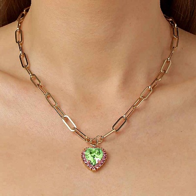 Колье SIMONA SG GREEN / ROSE  Dyrberg Kern  420058 