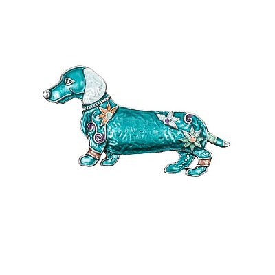 Брошь Такса XZ0711.20 G/S 