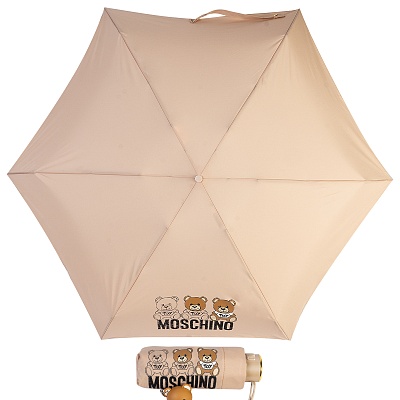 Зонт складной Moschino 8061-SuperminiI Bear Scribbles Beige  Moschino  product-2968 