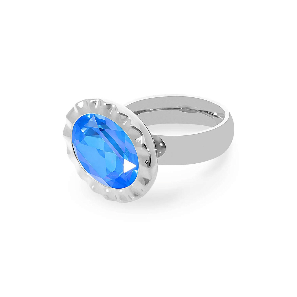 Qudo Кольцо TIVOLA UNICA big (S/P) Royal blue delite 56 Qudo 688151 Арт.: 688151