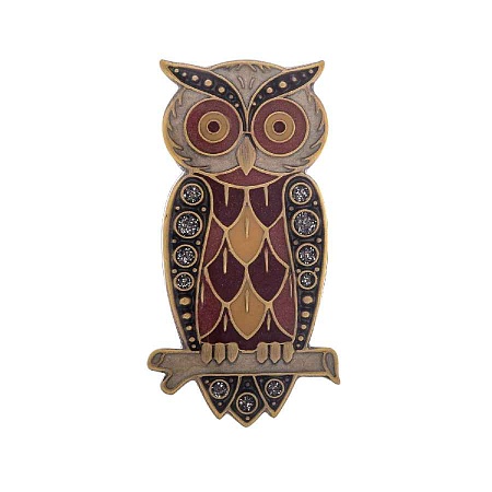 Clara Bijoux Брошь Сова Арт.: F25012-32 BR