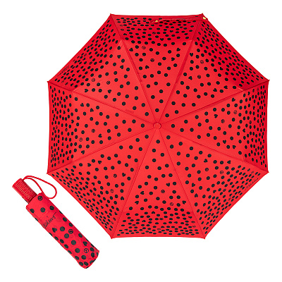 Зонт складной Moschino 8939-OCC Pois Red product-3987 