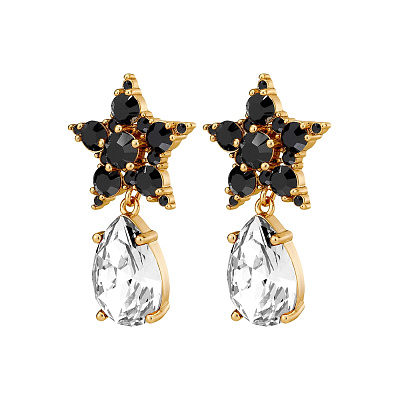 Серьги HYDRA SG BLACK / CRYSTAL Dyrberg Kern 450030 450030 