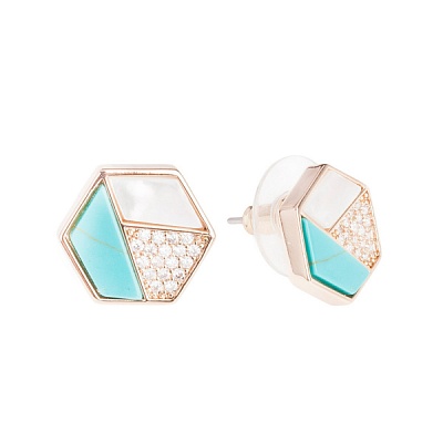 *Пусеты  Fiore Luna  *AP3720.2 BL 