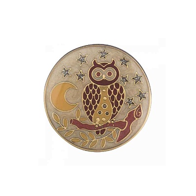 Брошь Сова F25159-9 R 