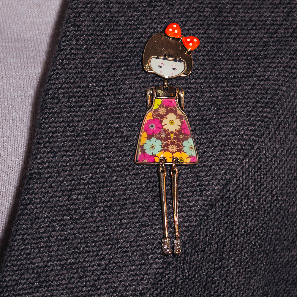 Shadore Брошь Девочка Арт.: XZ0086.27 M/G