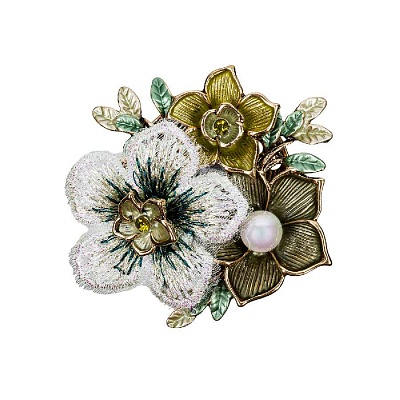 Брошь Букет XZ1442.19 G/G 