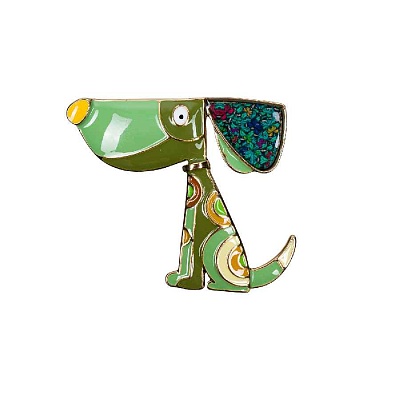 Брошь Собака XZ2291.19 G/G 