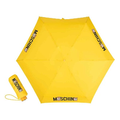 Зонт складной Moschino 8550-superminiU Logo with bears Yellow+Box teddy product-3420 Зонт складной Moschino 8550-superminiU Logo with bears Yellow+Box teddy product-3420