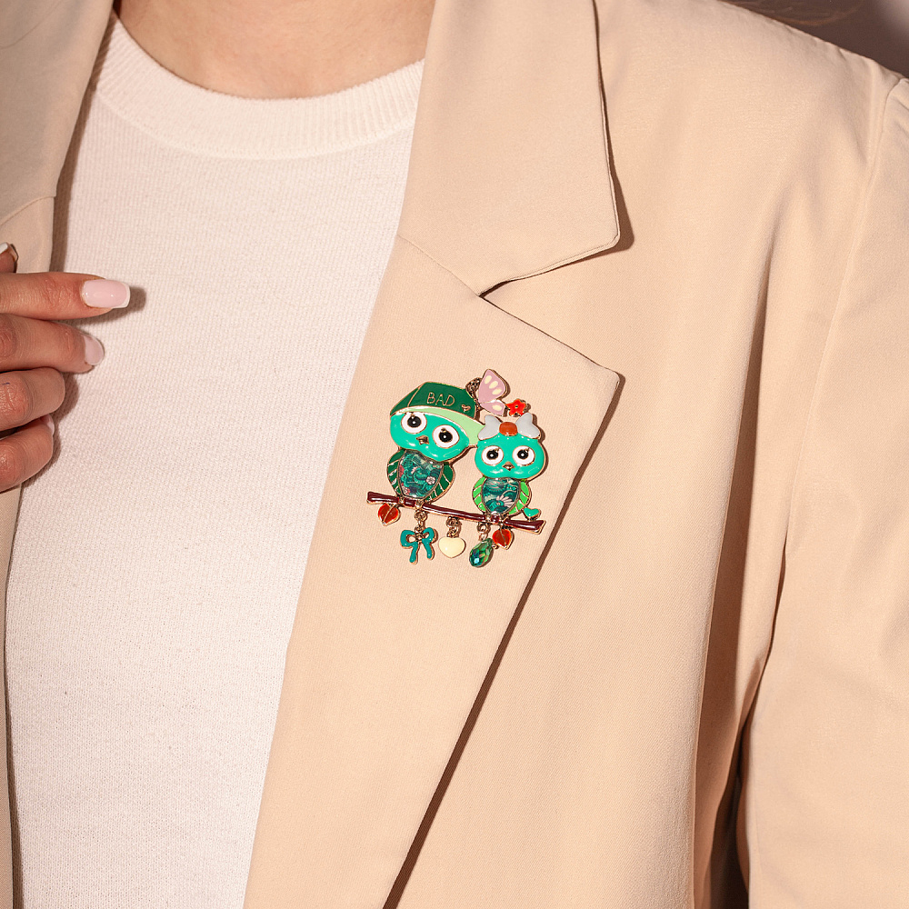 Shadore Брошь Совы Арт.: XZ0531.16 G/G