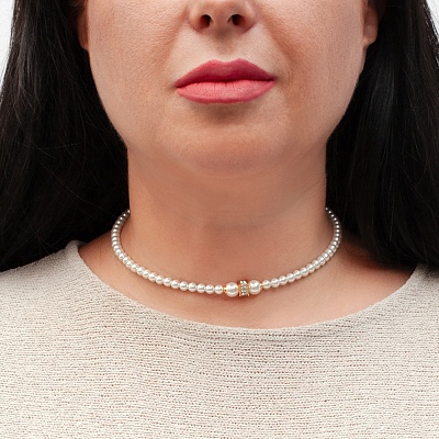 Колье Cylinder Crystal  Fiore Luna  B2409PE-N02.2 BW/G 